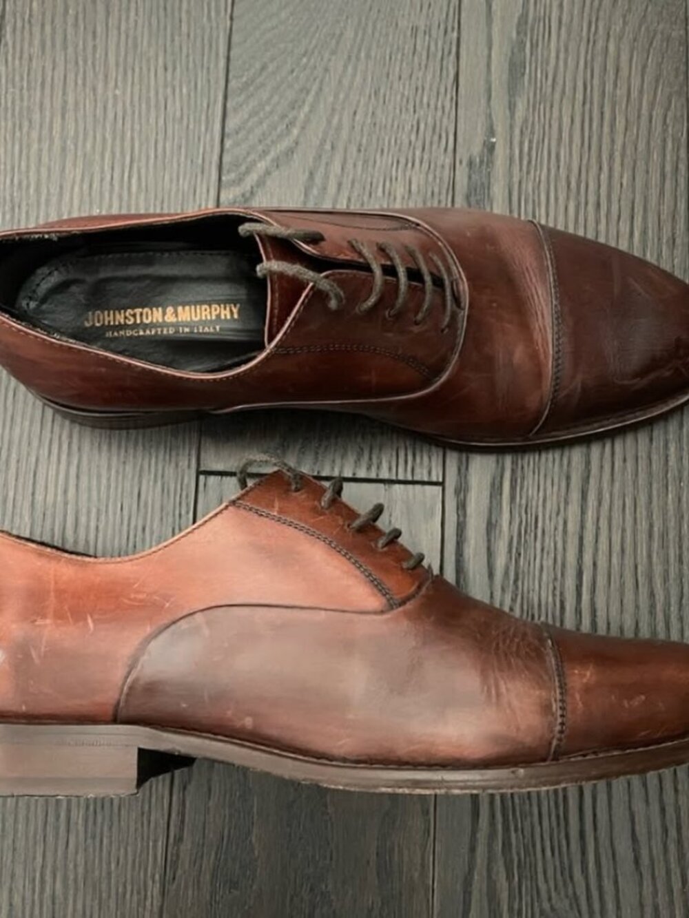Johnston and Murphy Oxford Cap-Toe Dress Shoes